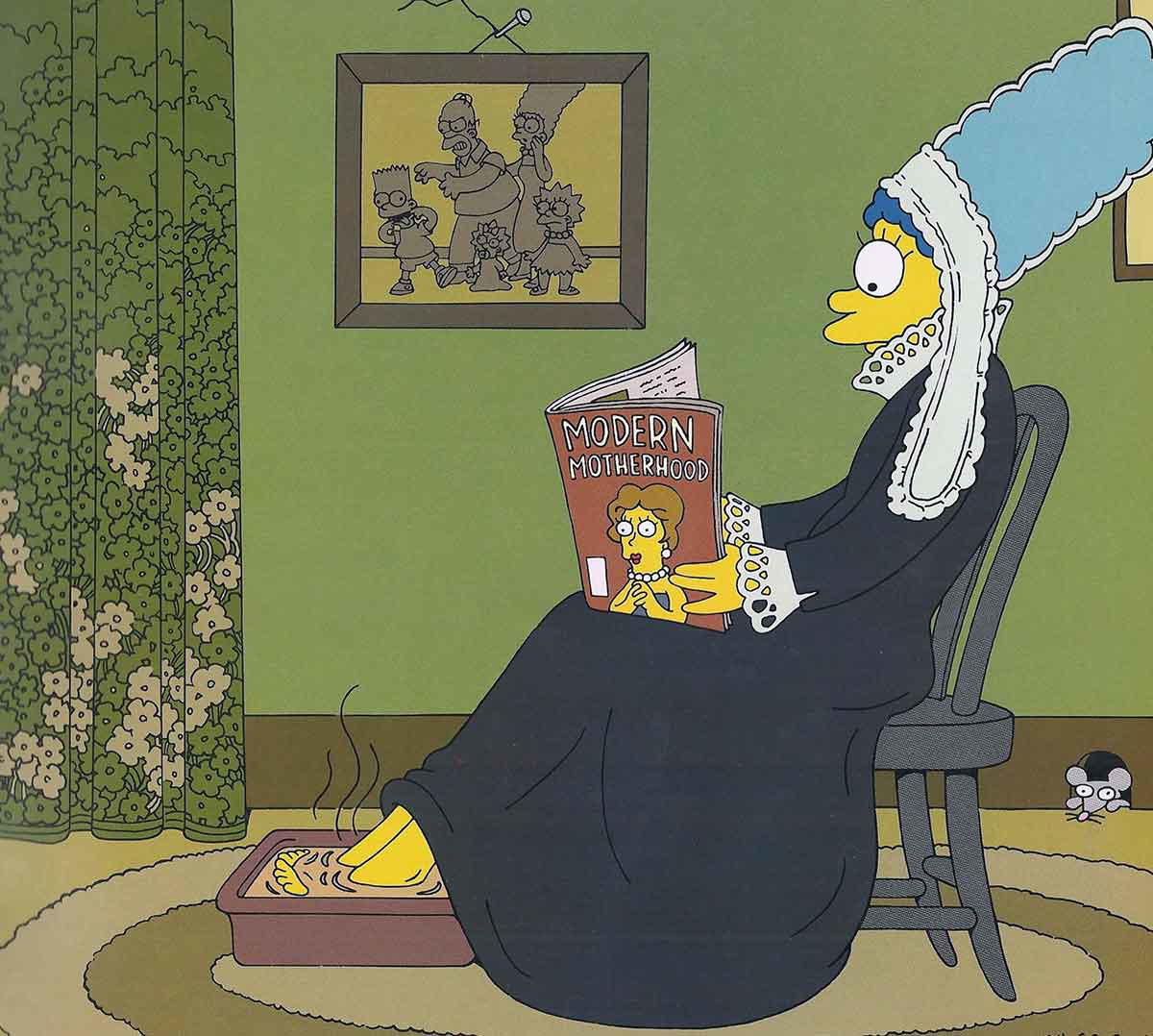 simpsons mother illustration