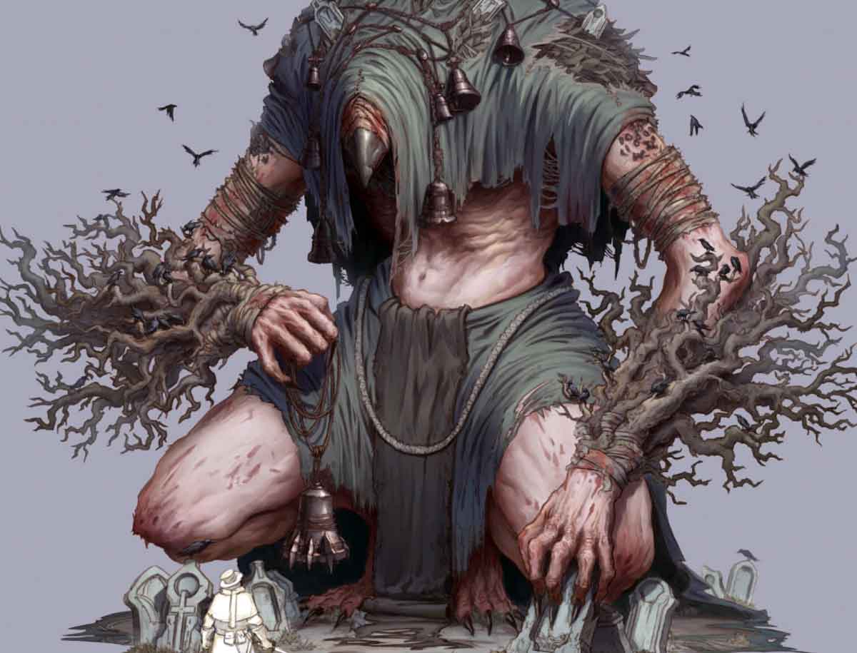 skinwalker illustration halloween