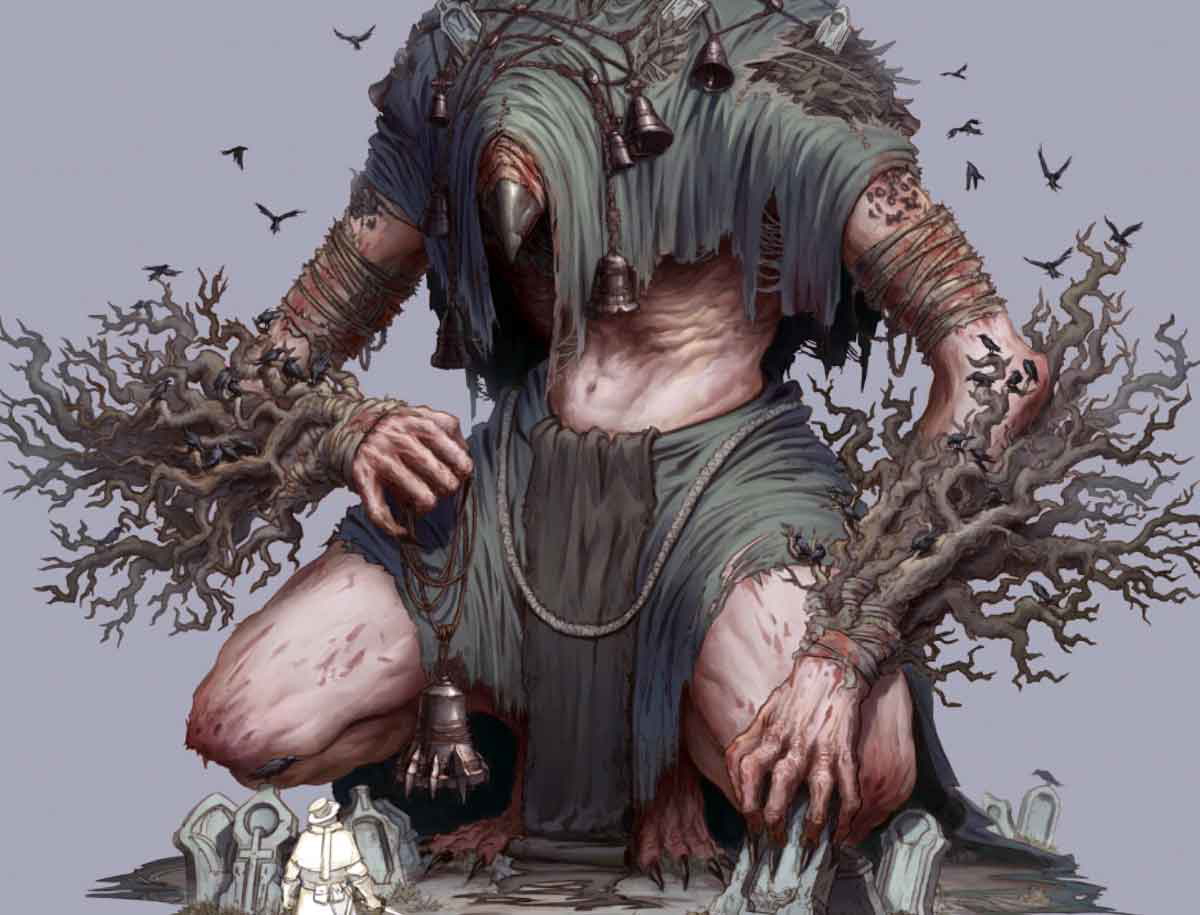 skinwalker illustration halloween