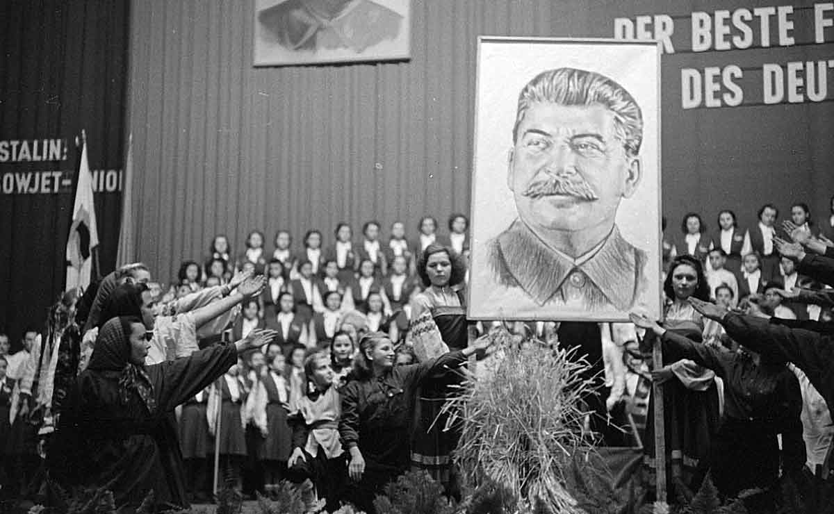 soviet chair stalin portrait