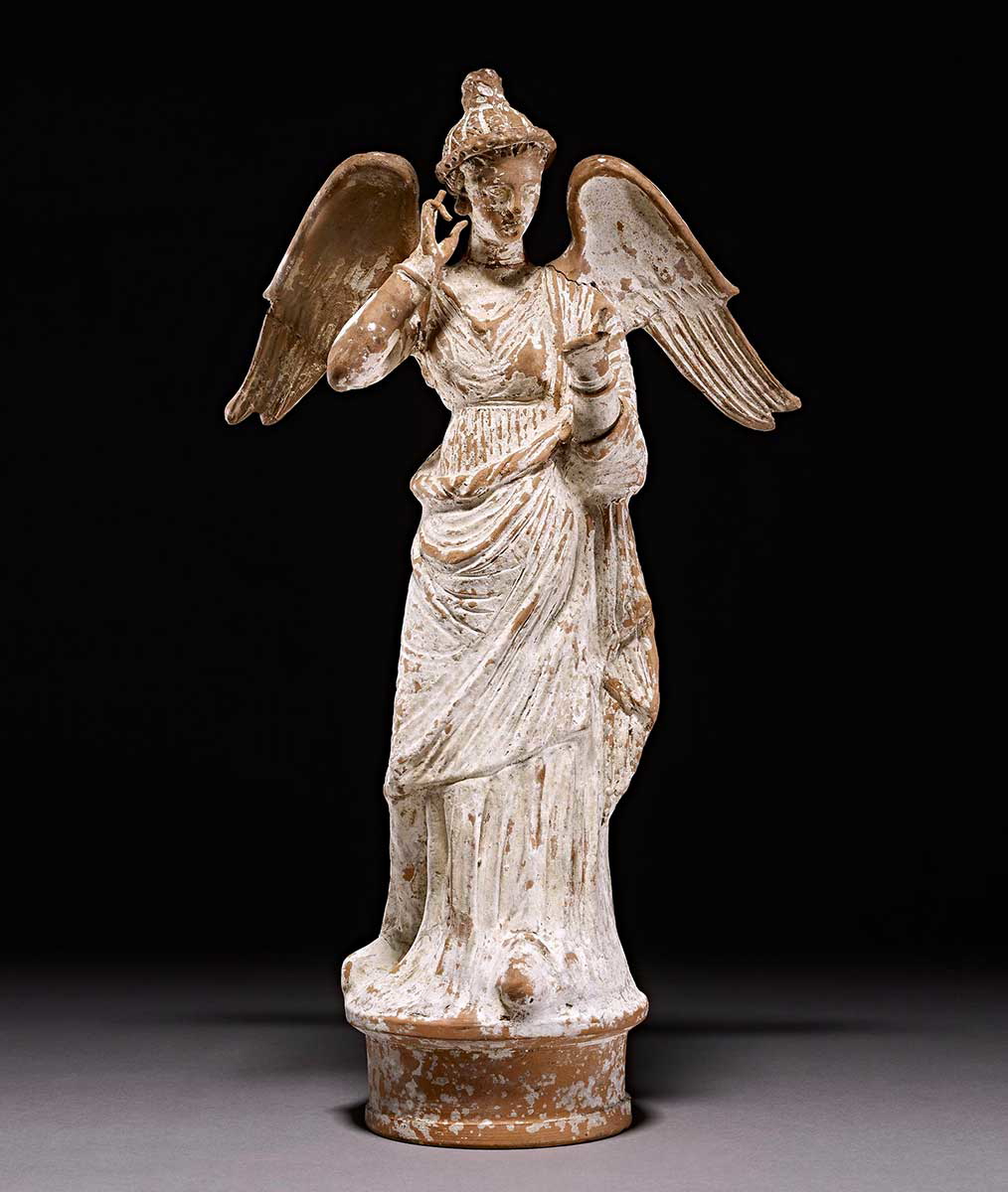 statue nike italy terracotta