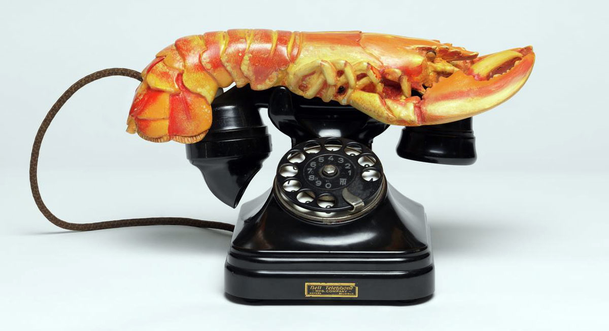 surrealism dali lobster sculpture