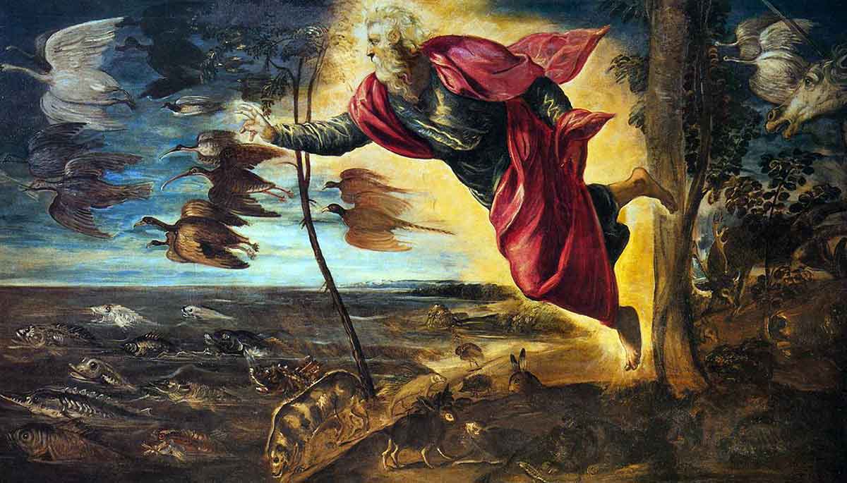 tintoretto creation of animals painting
