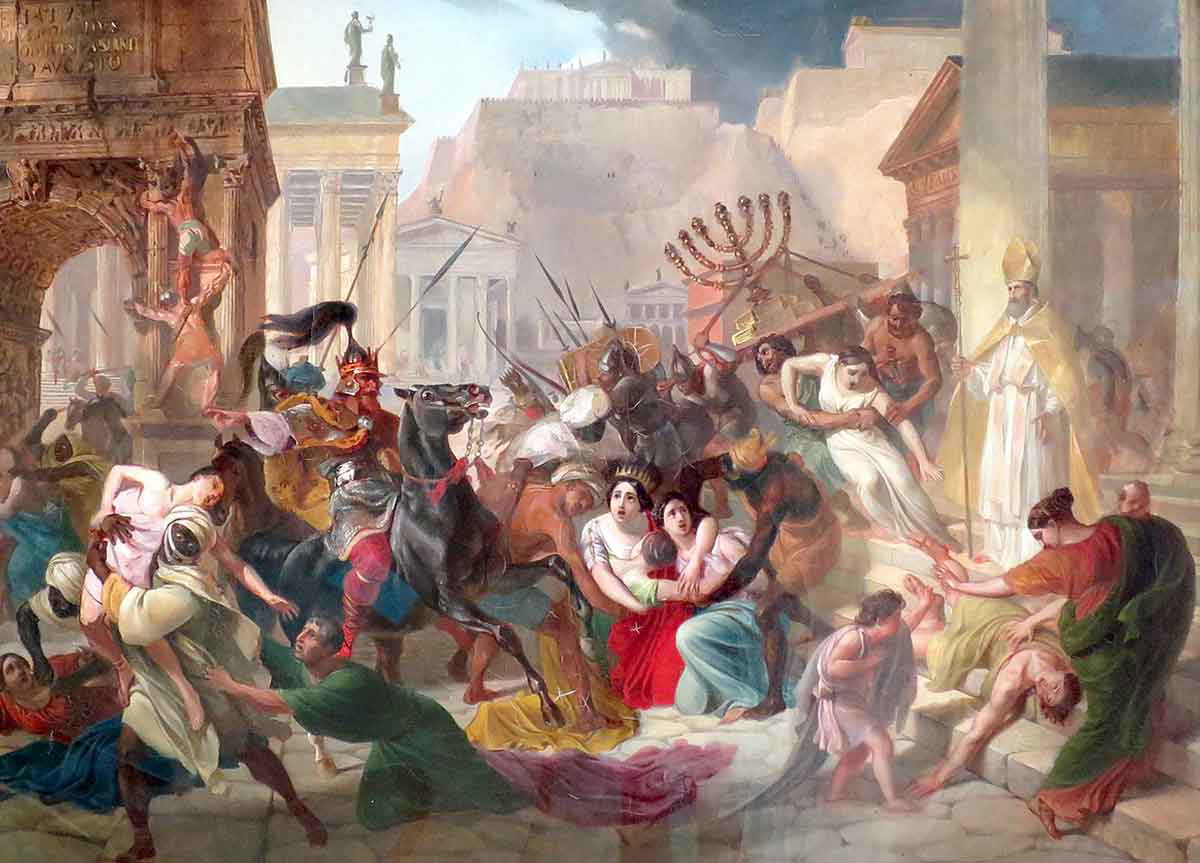 vandals sacking rome painting