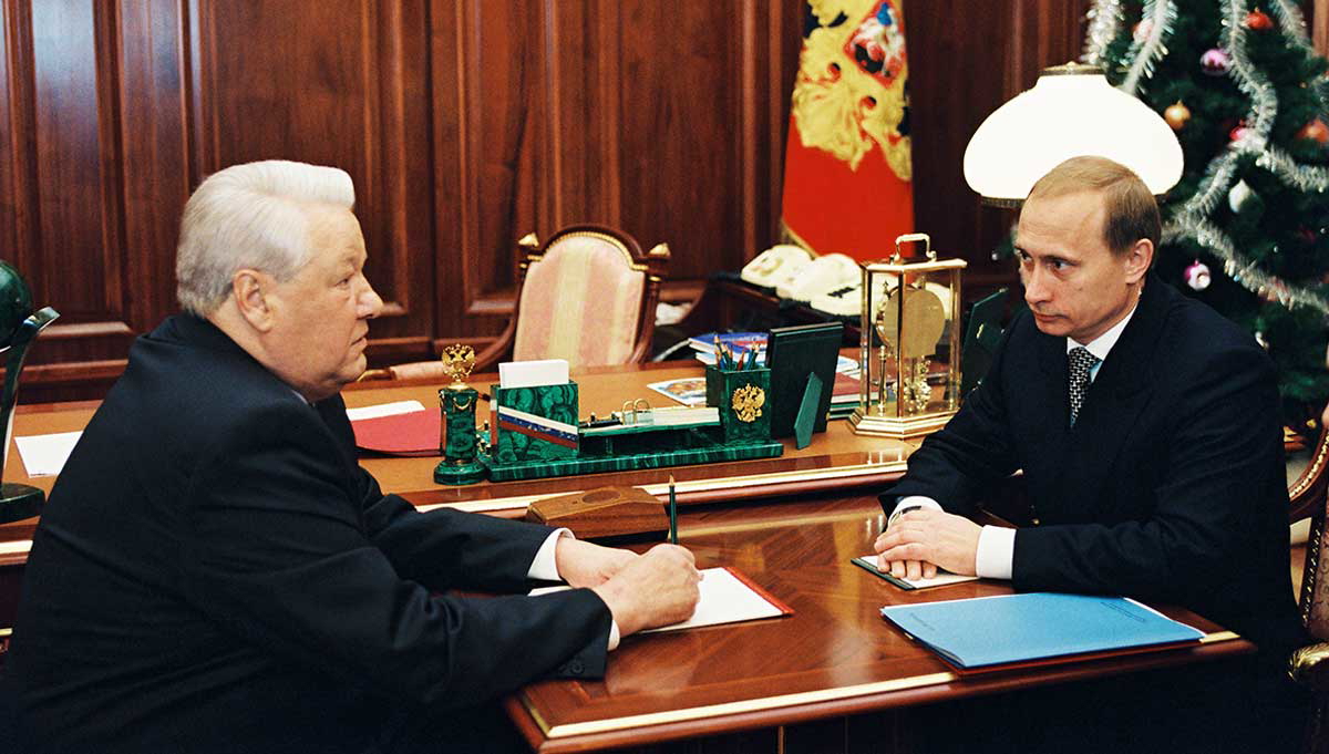 vladimir putin boris yeltsin