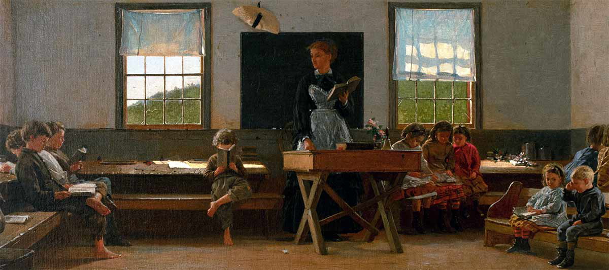 winslow homer country school painting