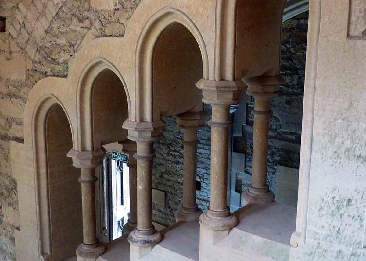 woodchester mansion grand stair open arcade