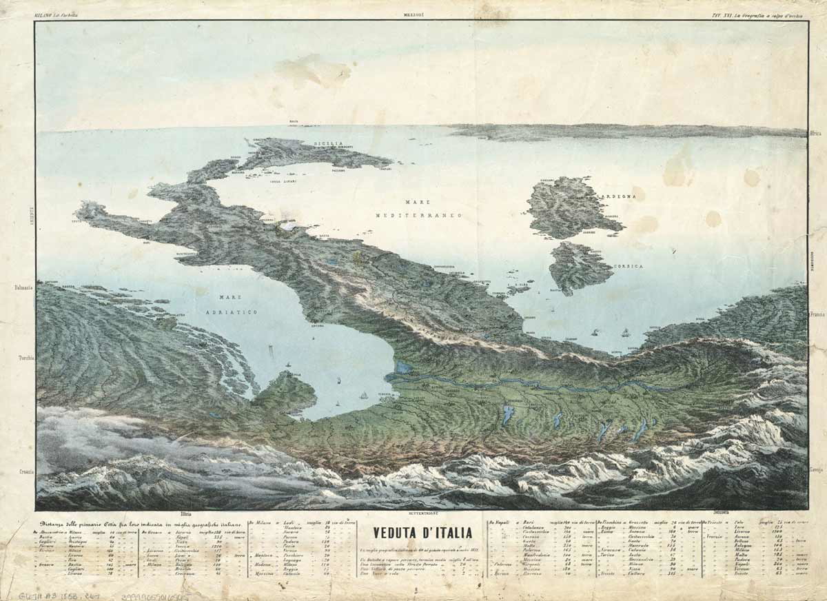 1853 map of italy