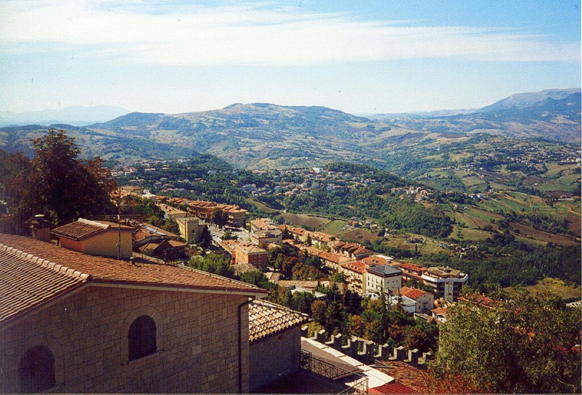 aerial view rural san marino