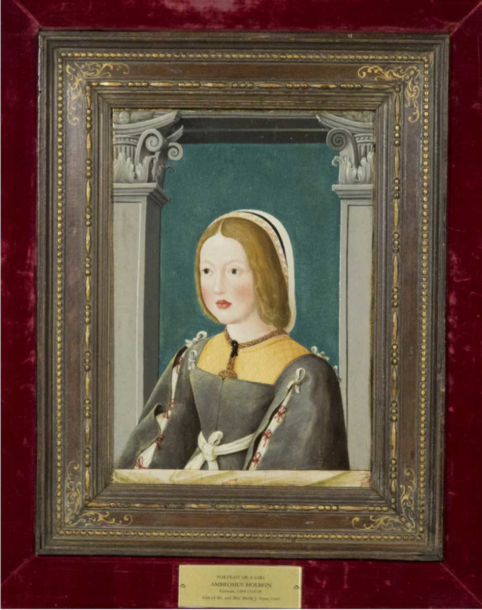 ambrosius holbein portrait girl 1518