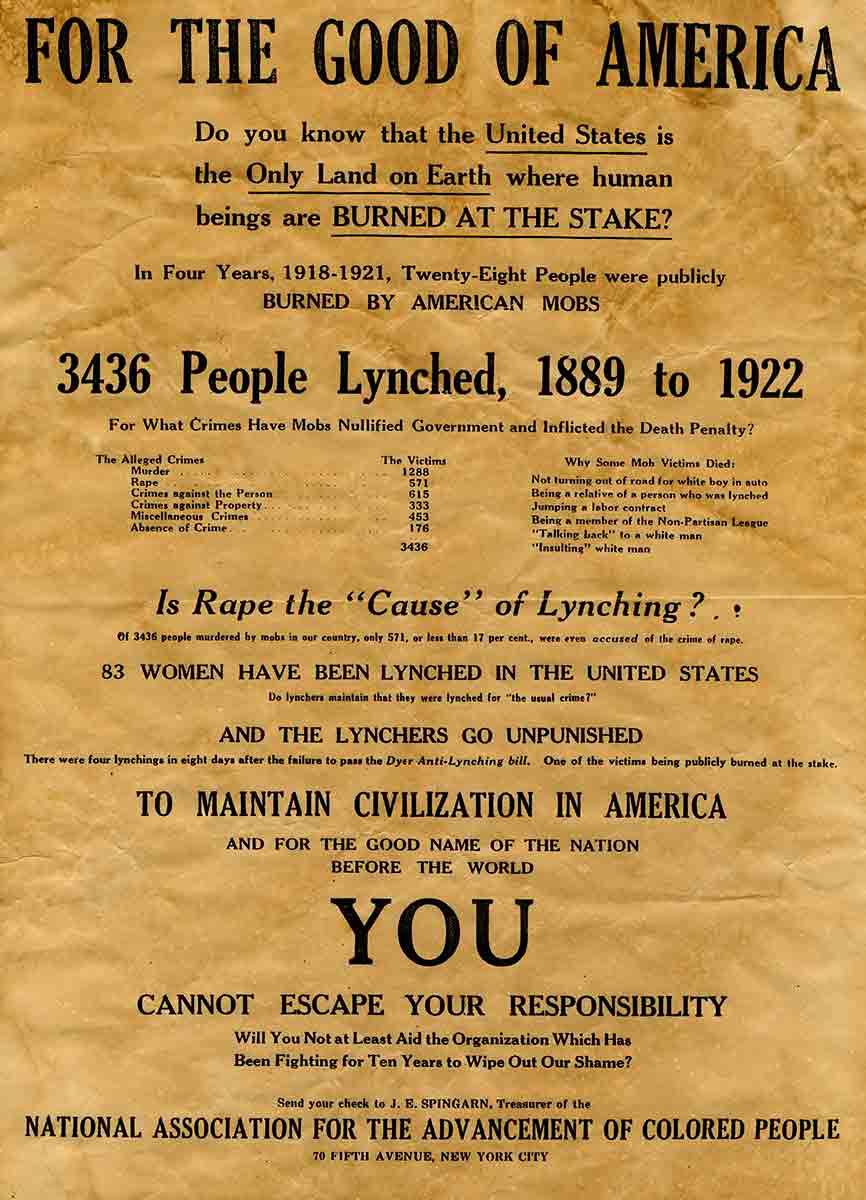 anti lynching campaign poster