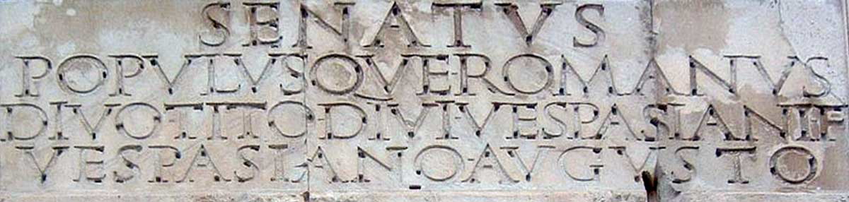 arch titus inscription