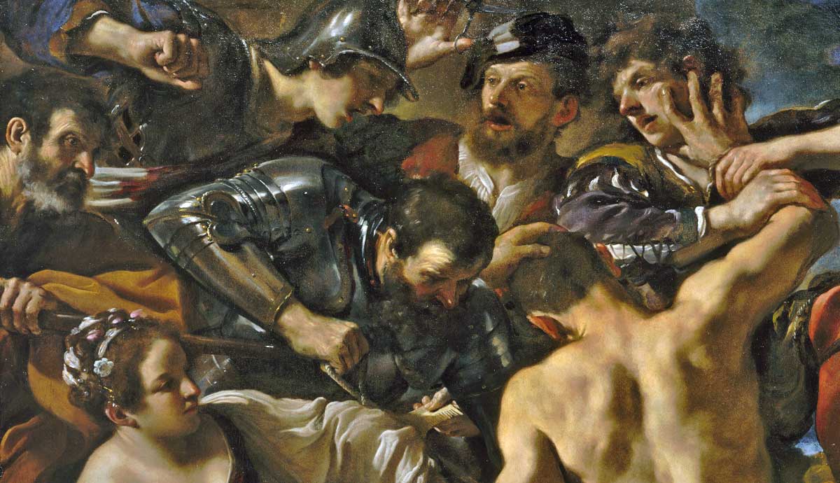 barbieri samson captured by philistines painting