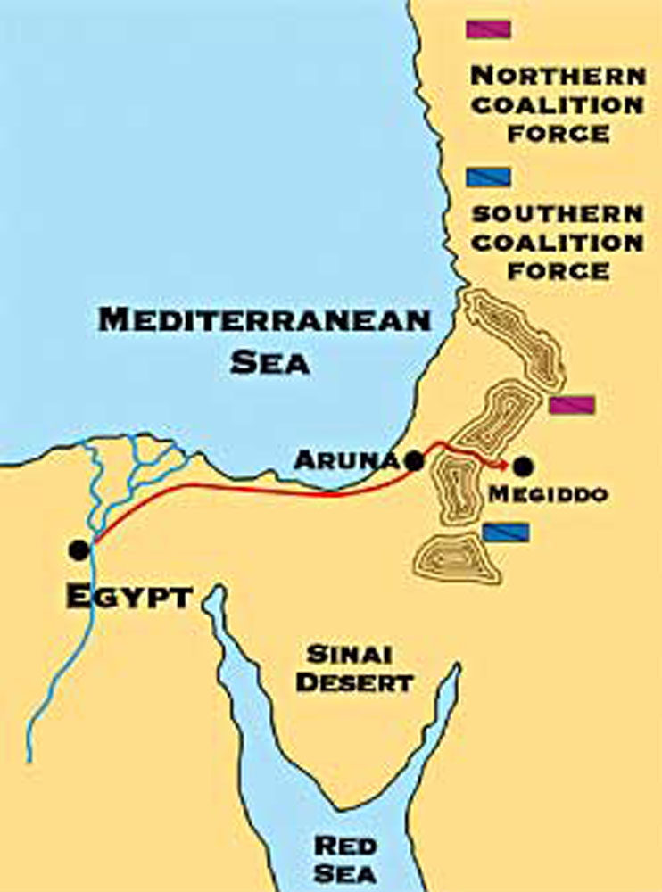 battle of megiddo map