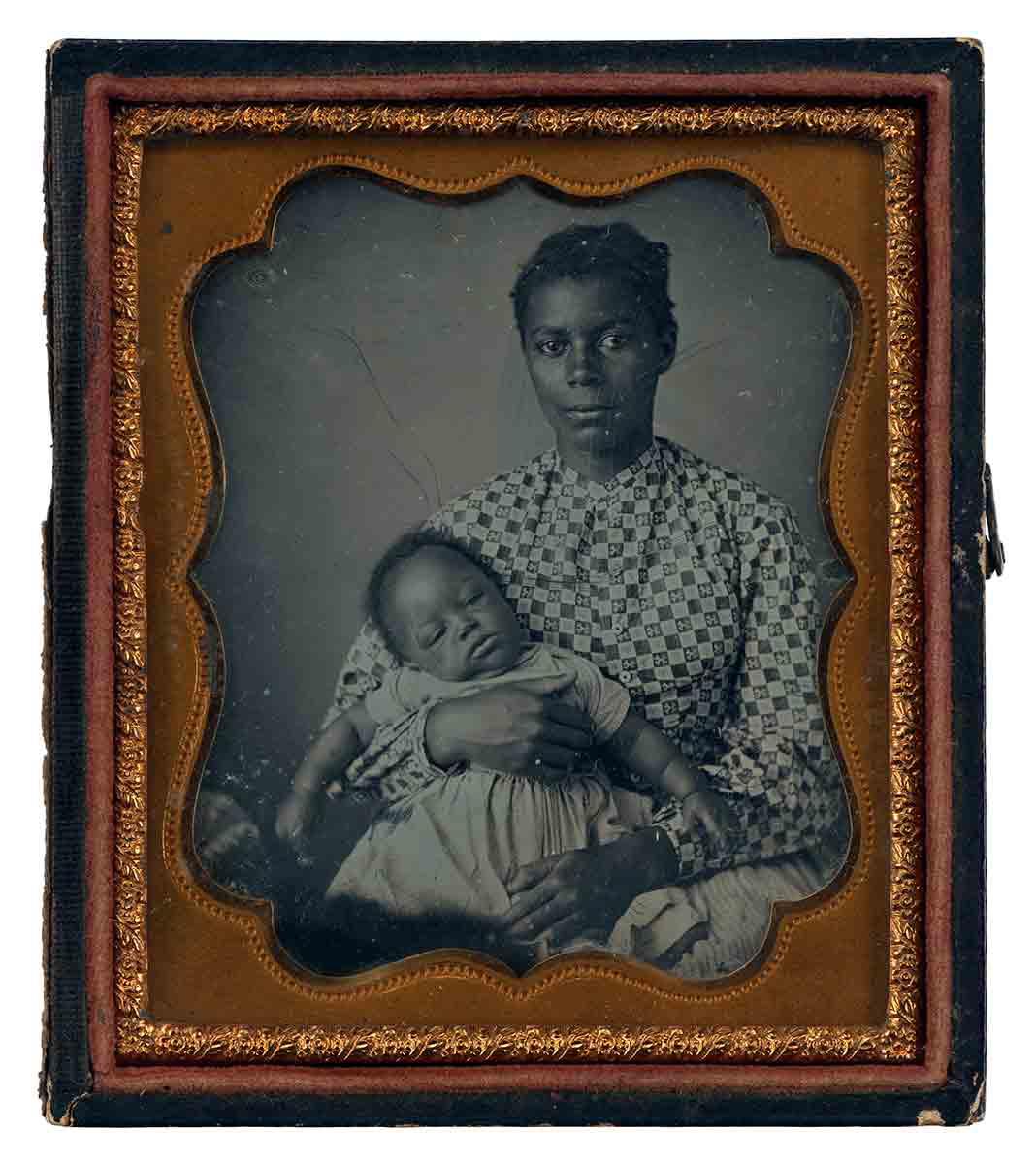 black mother and child