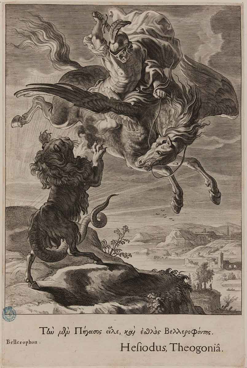 bloemaert temple muses bellerophon print
