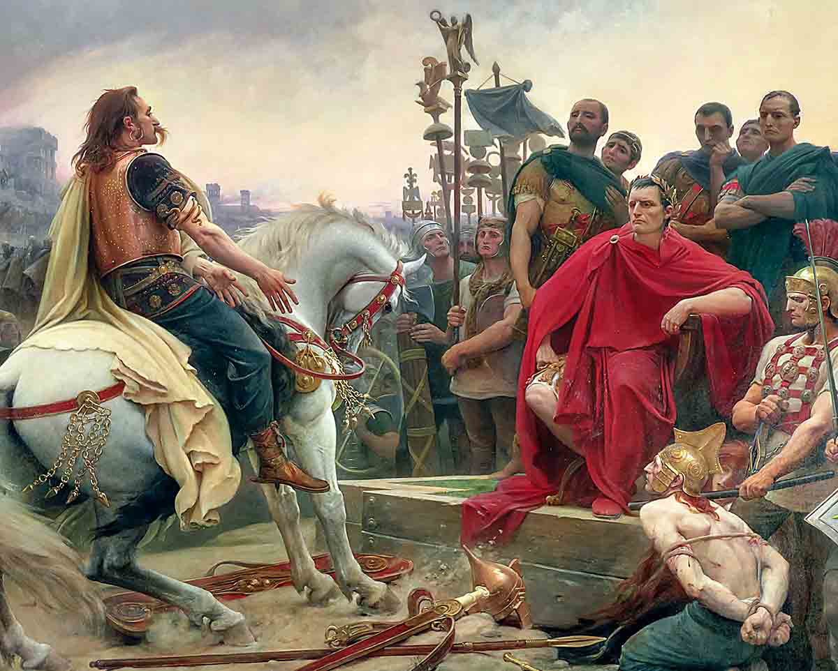 caesar vercingetorix painting