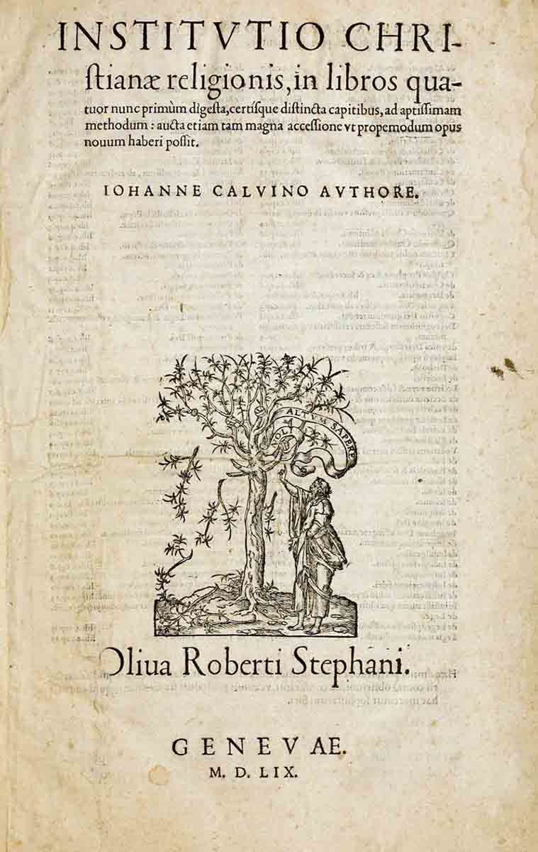 calvin institutes reformed churches