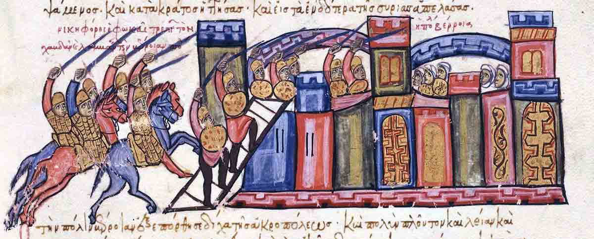 capture of aleppo by nikephoros phokas skylitzes manuscript 13th century