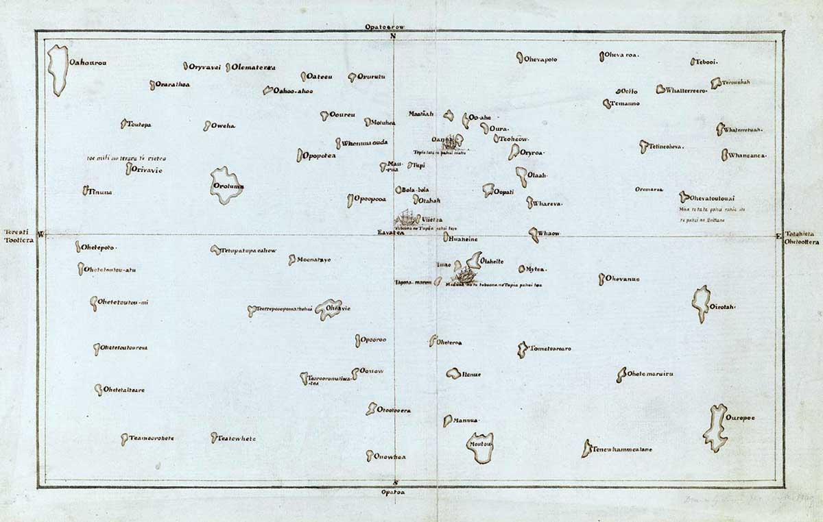 chart pacific islands cook