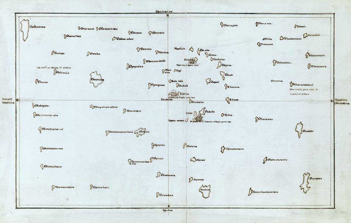 chart pacific islands cook