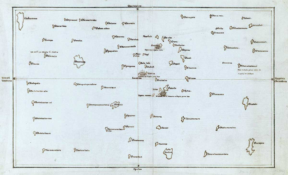 chart pacific islands cook