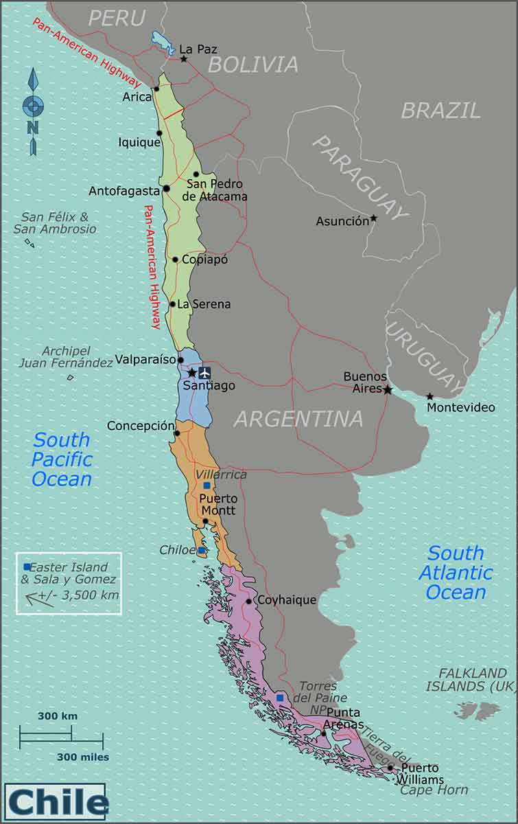 chile map regions