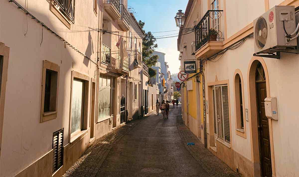city street lagos portugal