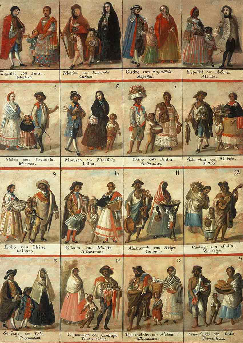 cuadro castas caste painting