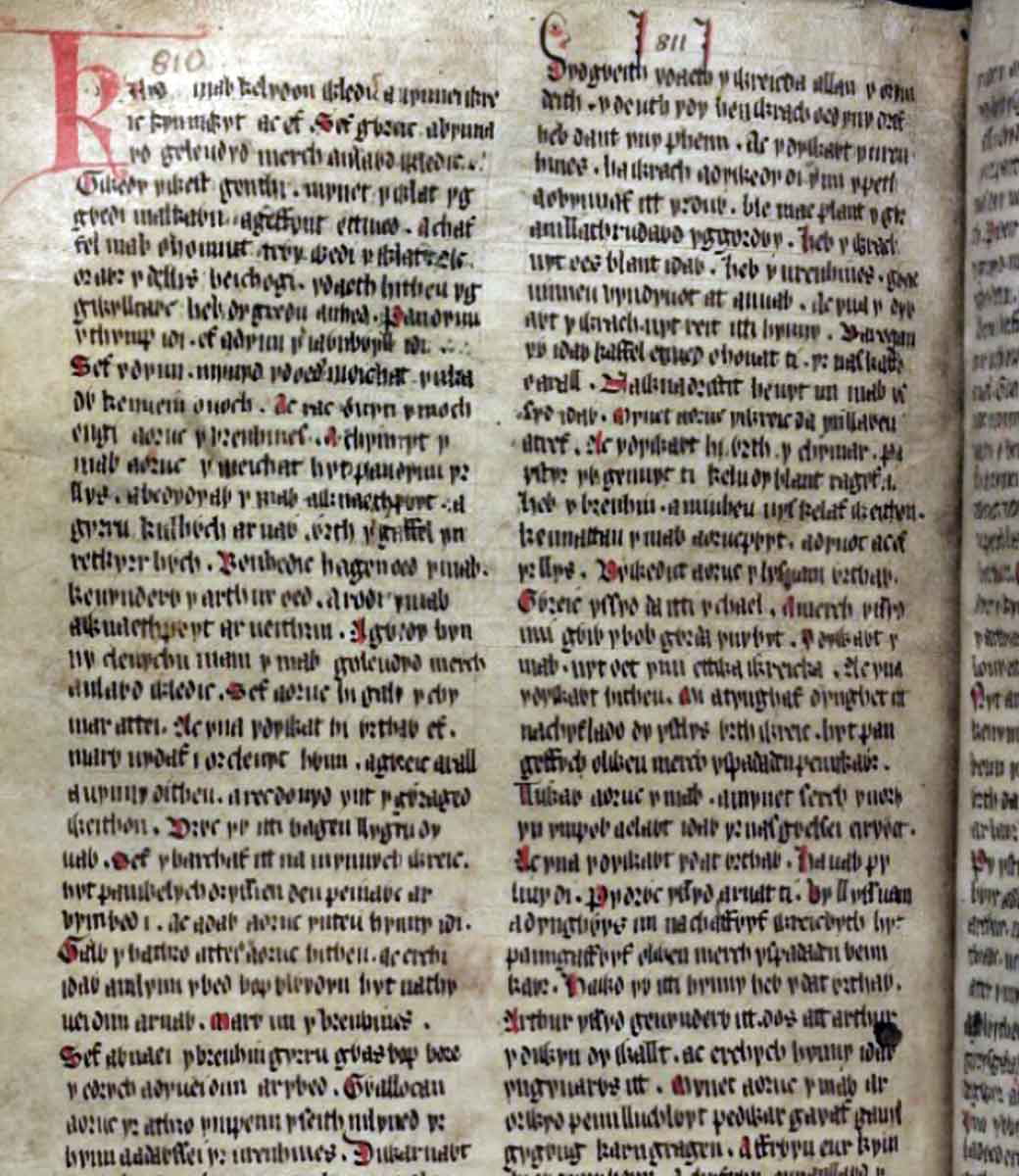 culhwch olwen folio first page