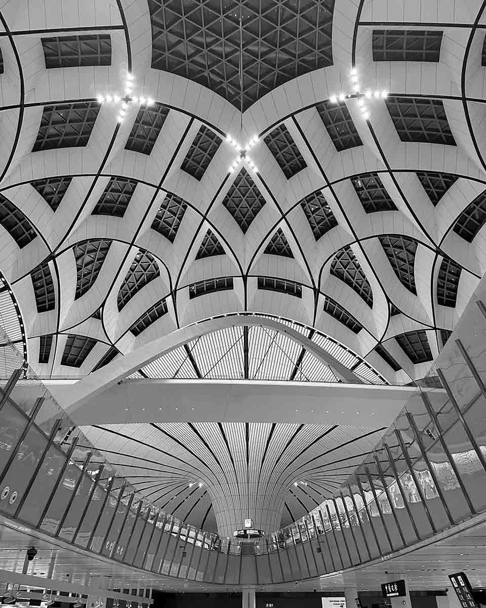 daxing airport 2 ceiling
