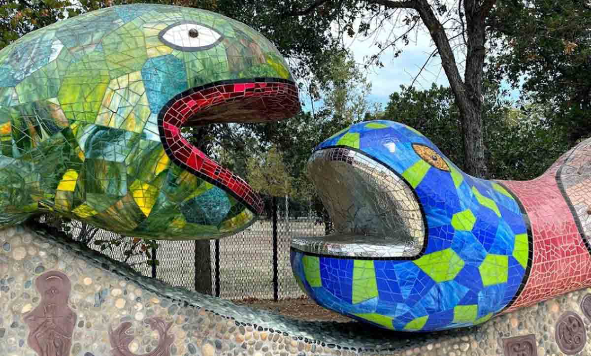 de saint phalle queen califia magical circle serpents
