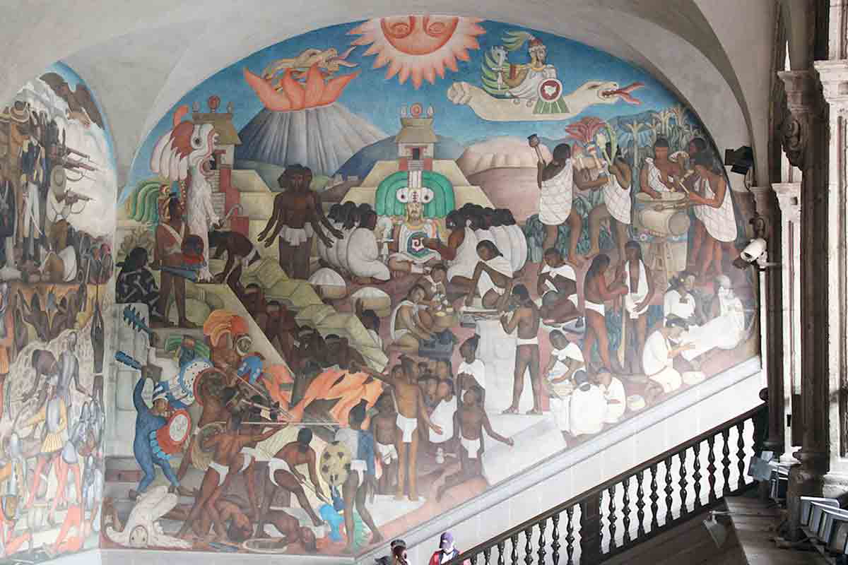 diego riviera mural national gallery mexico city