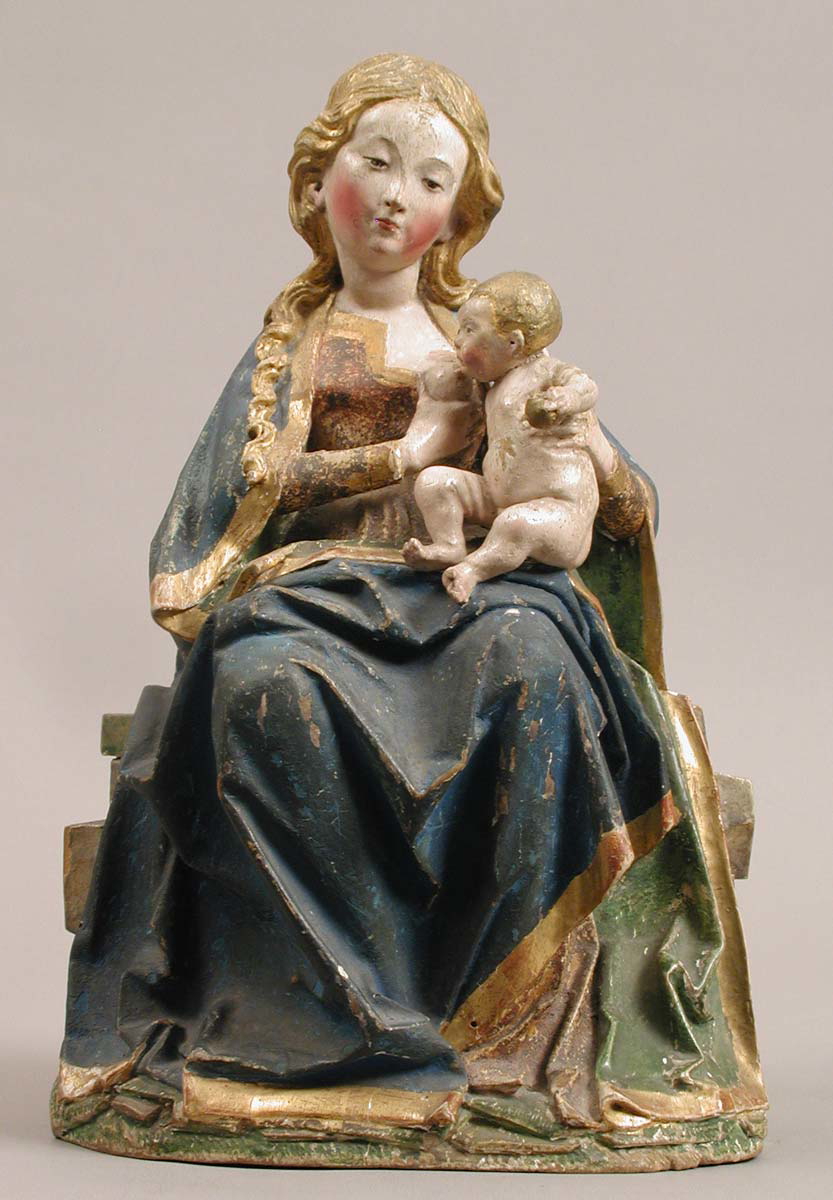 enthroned virgin nursing child 15th century