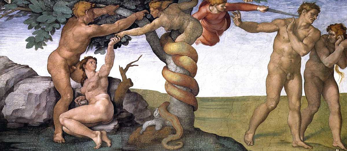 forbidden fruit michelangelo what is sin