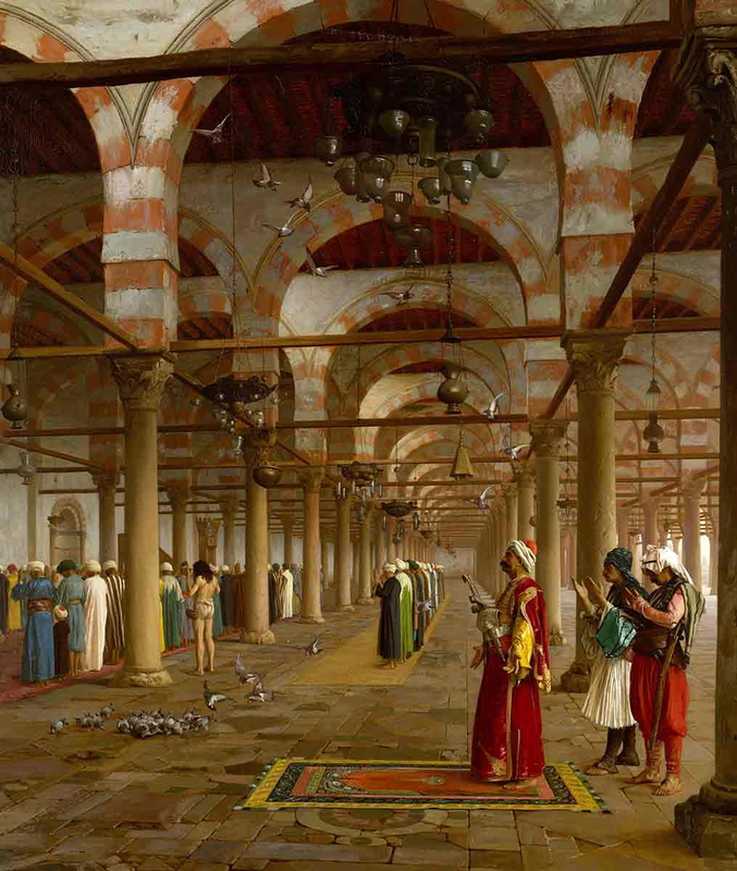 gerome prayer in the mosque painting