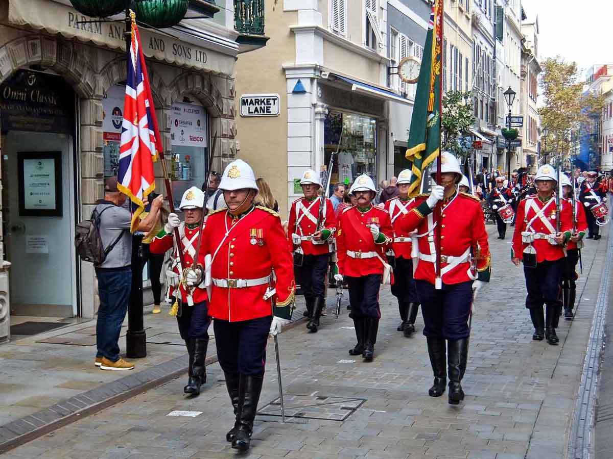 gibraltar traditional parade