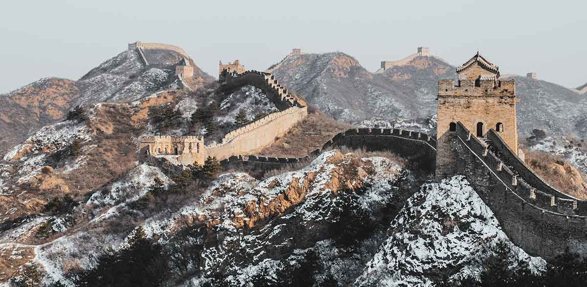 great wall in winter