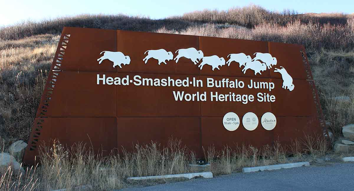 head smashed in sign