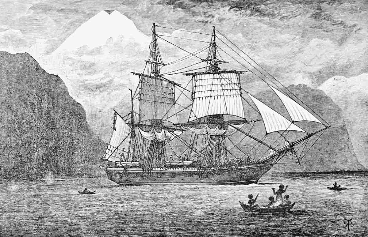hms beagle darwin drawing