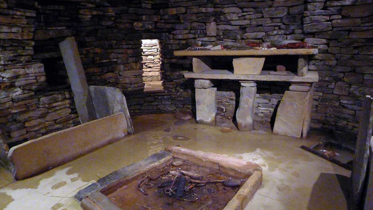 house reconstruction skara brae