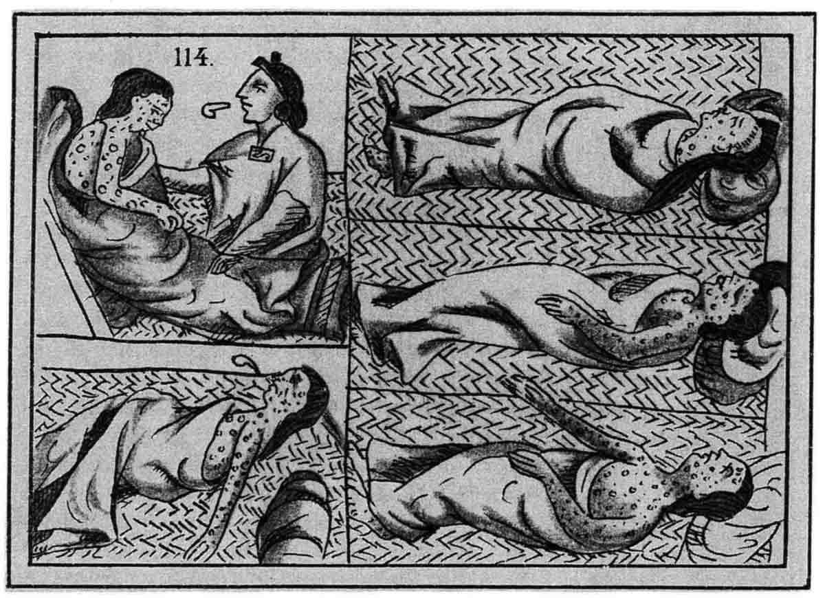 illustration smallpox Americas