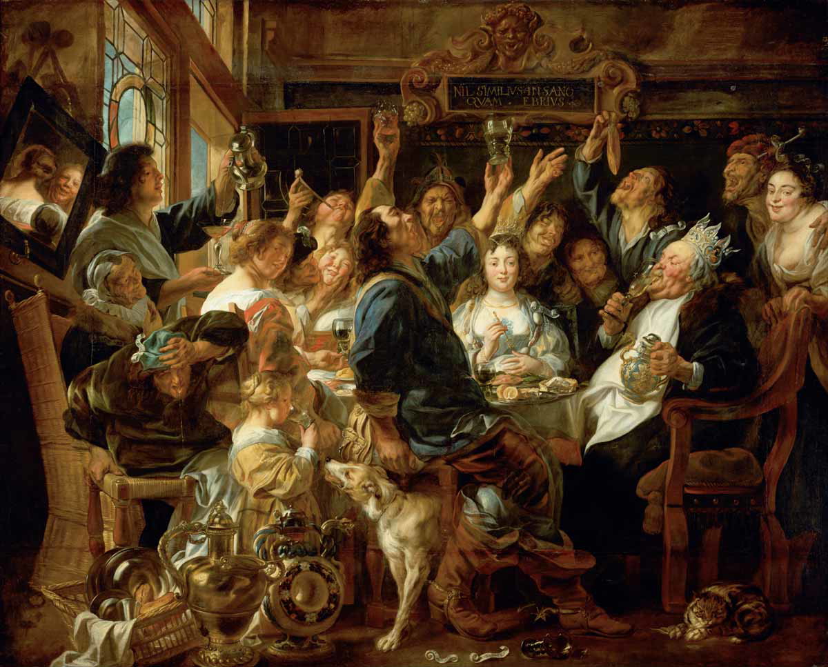 jacob jordaens bean king painting