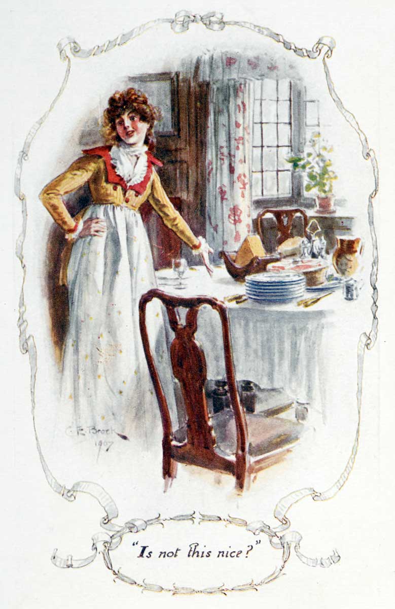 jane austen breakfast table