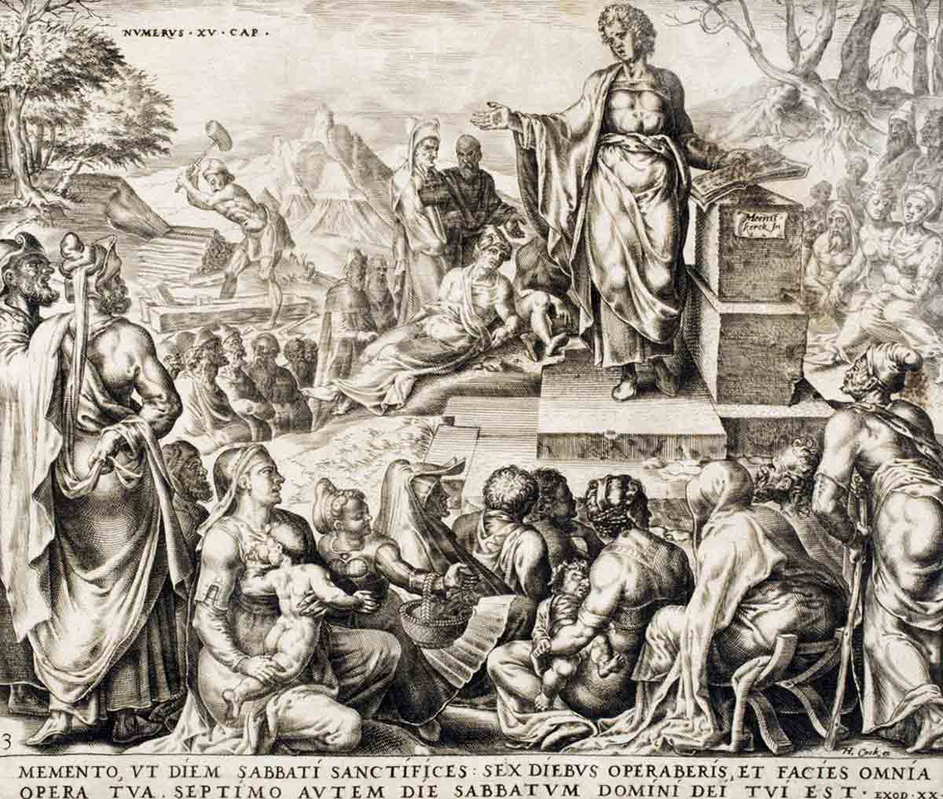 jansz story of man who gathered sticks engraving