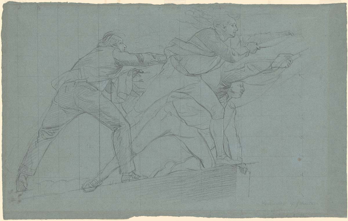 john singleton copley study for the defeat of the floating batteries at gibraltar