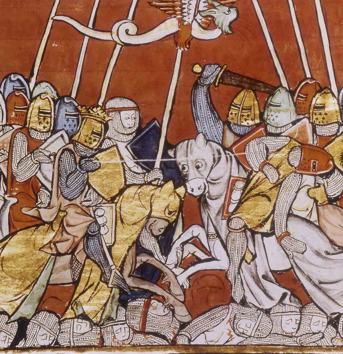king arthur battle illustration