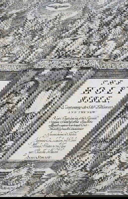 king james bible front piece