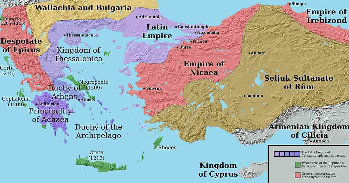 latin empire crusades aftermath
