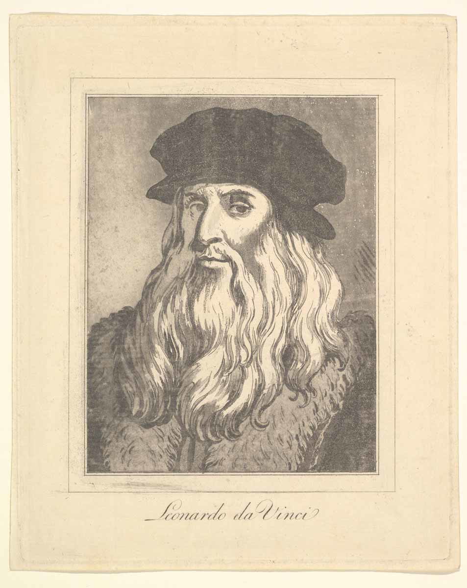 leonardo da vinci after wenceslaus hollar 1786